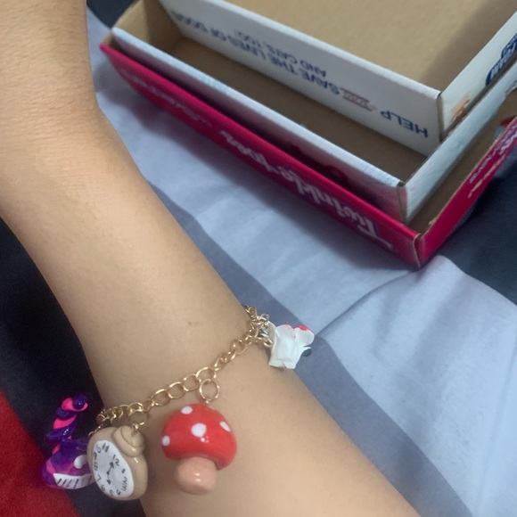 Alice in wonderland charm bracelet